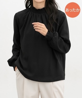 【Honeys公式 / ハニーズ】あったか裏地ハイネック レディース 3L ブラック プチプラ 【Honeys公式 / ハニーズ】あったか裏地ハイネック レディース 3L ブラック プチプラ