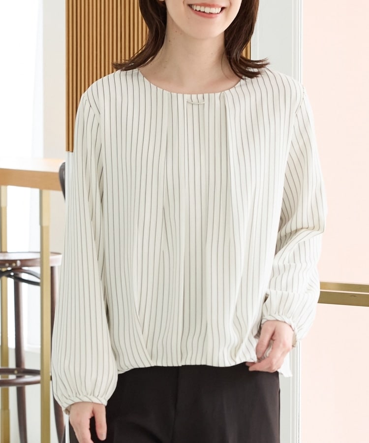 あったか裏地裾タックブラウス: トップス｜ハニーズ公式通販