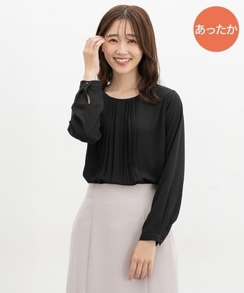 【Honeys公式 / ハニーズ】あったか裏地プリーツブラウス レディース L ブラック プチプラ 【Honeys公式 / ハニーズ】あったか裏地プリーツブラウス レディース L ブラック プチプラ