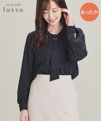 【Honeys公式 / ハニーズ】ボウタイウォームブラウス レディース M コン×アカ プチプラ 【Honeys公式 / ハニーズ】ボウタイウォームブラウス レディース M コン×アカ プチプラ