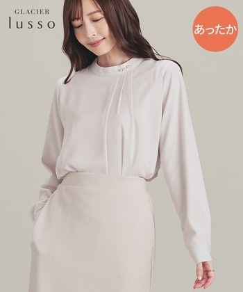 【Honeys公式 / ハニーズ】パール付ウォームブラウス レディース L グレージュ プチプラ 【Honeys公式 / ハニーズ】パール付ウォームブラウス レディース L グレージュ プチプラ