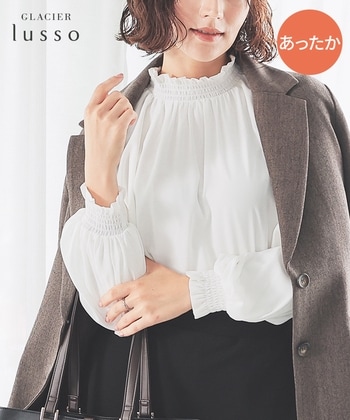 【Honeys公式 / ハニーズ】袖プリーツウォームブラウス レディース L アイボリー プチプラ 【Honeys公式 / ハニーズ】袖プリーツウォームブラウス レディース L アイボリー プチプラ