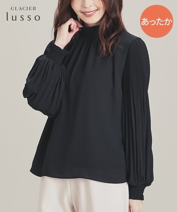 【Honeys公式 / ハニーズ】袖プリーツウォームブラウス レディース S ネイビー プチプラ 【Honeys公式 / ハニーズ】袖プリーツウォームブラウス レディース S ネイビー プチプラ