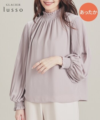 【Honeys公式 / ハニーズ】袖プリーツウォームブラウス レディース L グレージュ プチプラ 【Honeys公式 / ハニーズ】袖プリーツウォームブラウス レディース L グレージュ プチプラ