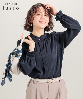 スタンドフリルブラウス: トップス｜ハニーズ公式通販