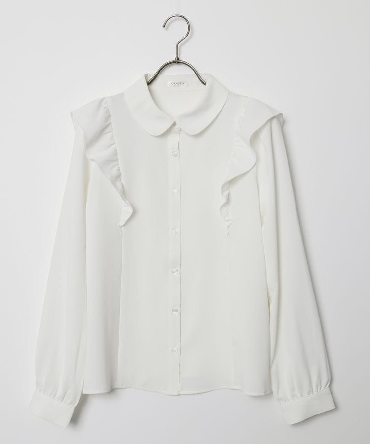 ハニーズ公式通販】肩フリルブラウス: トップス－Honeys Online Shop 
