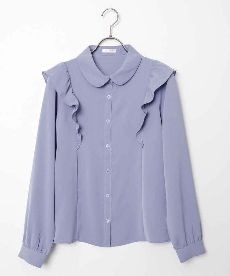 ハニーズ公式通販】肩フリルブラウス: トップス－Honeys Online Shop 