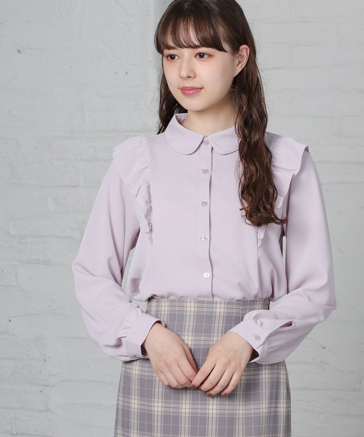 ハニーズ公式通販】肩フリルブラウス: トップス－Honeys Online Shop 