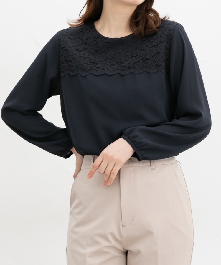 レース使いブラウス: トップス｜ハニーズ公式通販