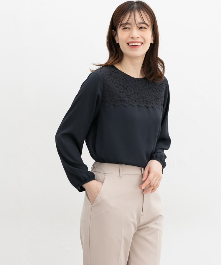 DAMA フランスレース使い ブラウス DAMA フランスレース使い ブラウス