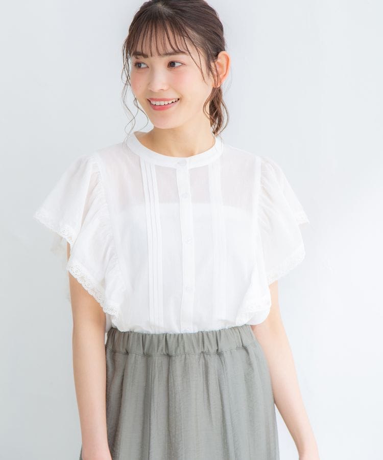 ハニーズ公式通販 フリル袖ブラウス トップス Honeys Online Shop レディースファッション通販