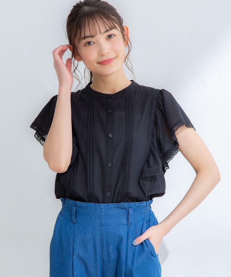 ハニーズ公式通販 フリル袖ブラウス トップス Honeys Online Shop レディースファッション通販