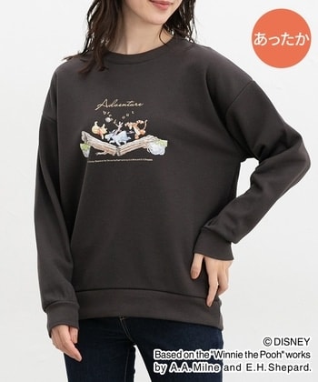 【Honeys公式 / ハニーズ】プーさん／ゆるトップス レディース Ｍ スミクロ プチプラ