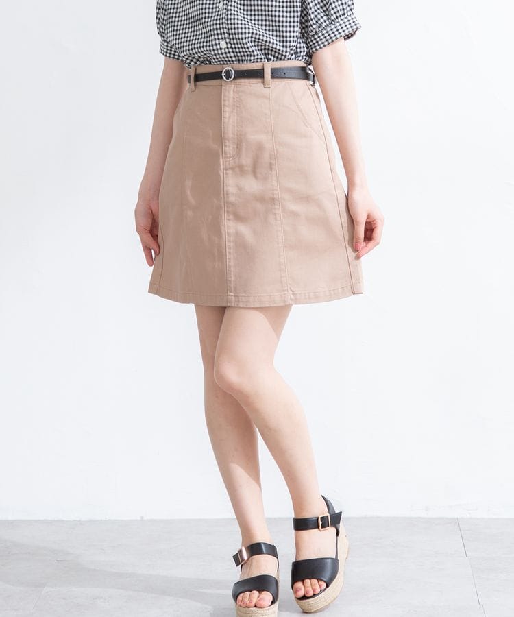 ハニーズ公式通販 ベルト付台形スカート ボトムス Honeys Online Shop レディースファッション通販