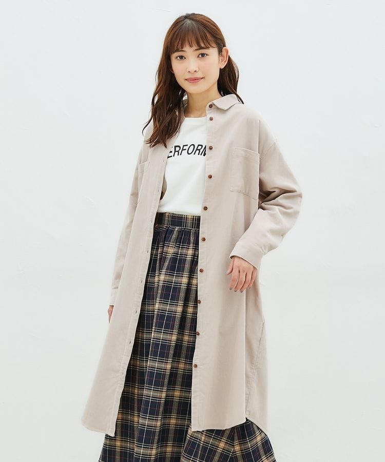 ハニーズ公式通販 コーデュロイシャツワンピ ワンピース Honeys Online Shop レディースファッション通販