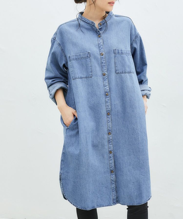 ハニーズ公式通販 デニムマオカラーワンピ ワンピース Honeys Online Shop レディースファッション通販