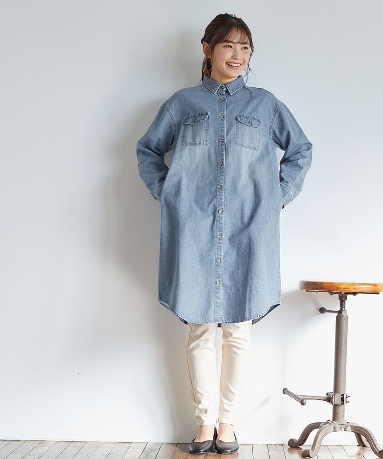 ハニーズ公式通販 デニムシャツワンピース ワンピース Honeys Online Shop レディースファッション通販