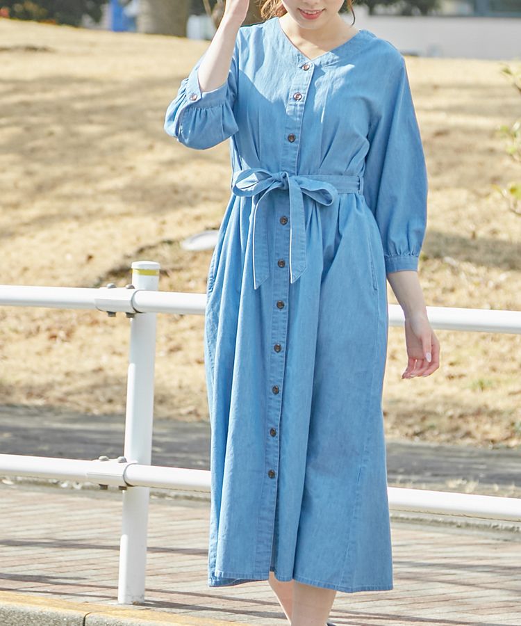 ハニーズ公式通販 デニムvネックワンピース ワンピース Honeys Online Shop レディースファッション通販 ハニーズ公式通販 デニムvネックワンピース ワンピース Honeys Online Shop レディースファッション通販