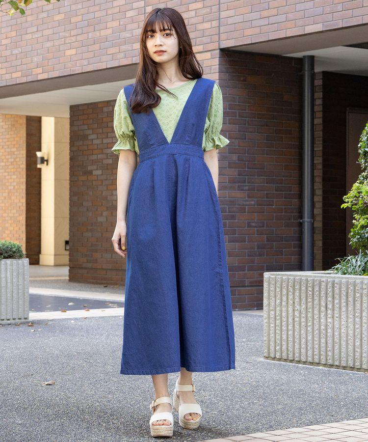 ハニーズ公式通販 ｖネックジャンスカ ワンピース Honeys Online Shop レディースファッション通販