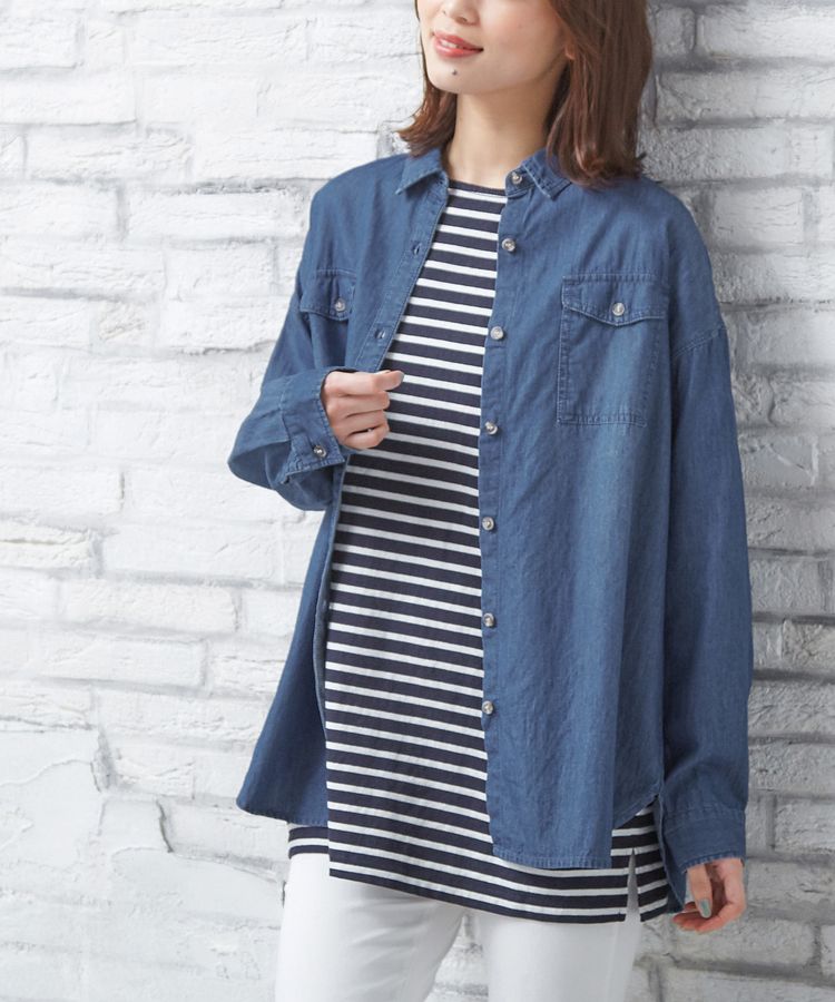 ハニーズ公式通販 デニムシャツ トップス Honeys Online Shop レディースファッション通販