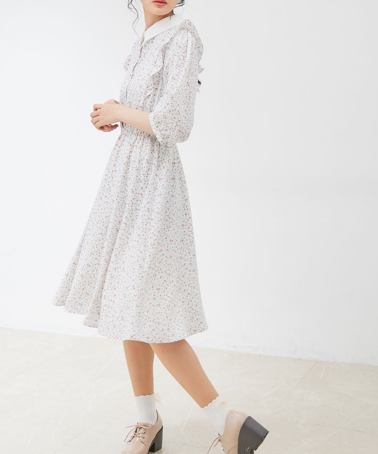 ハニーズ公式通販 衿付ワンピース Web限定llサイズ有 ワンピース Honeys Online Shop レディースファッション通販