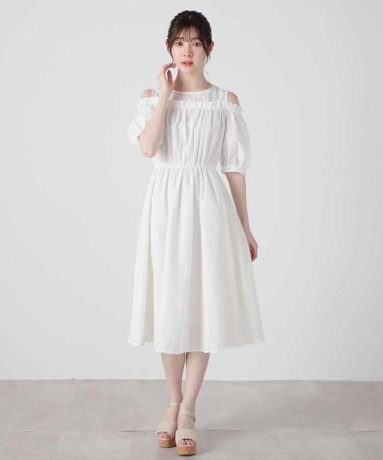 ハニーズ公式通販】肩開きワンピース: ワンピース-Honeys Online Shop