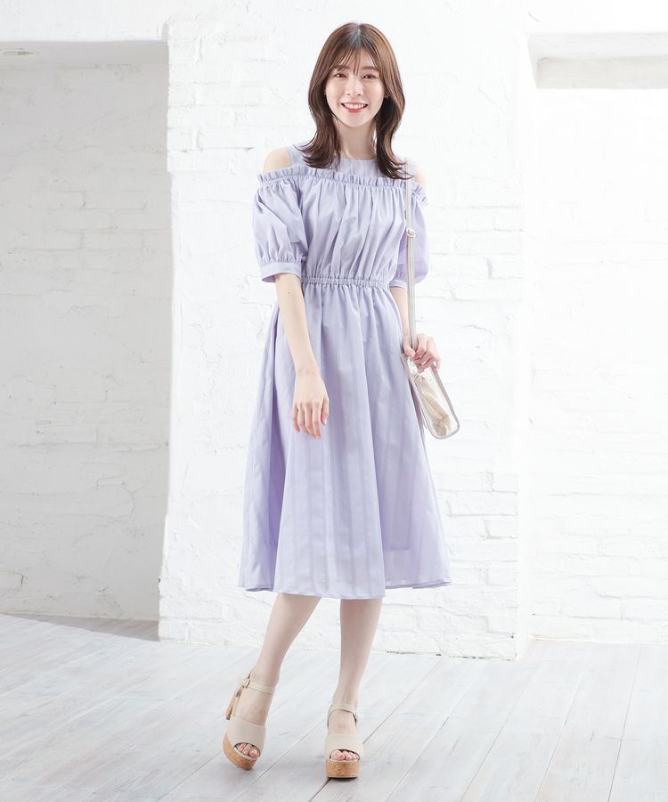 ハニーズ公式通販】肩開きワンピース: ワンピース-Honeys Online Shop