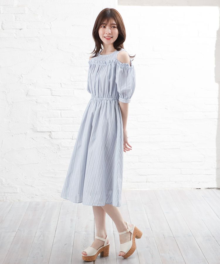 ハニーズ公式通販】肩開きワンピース: ワンピース-Honeys Online Shop