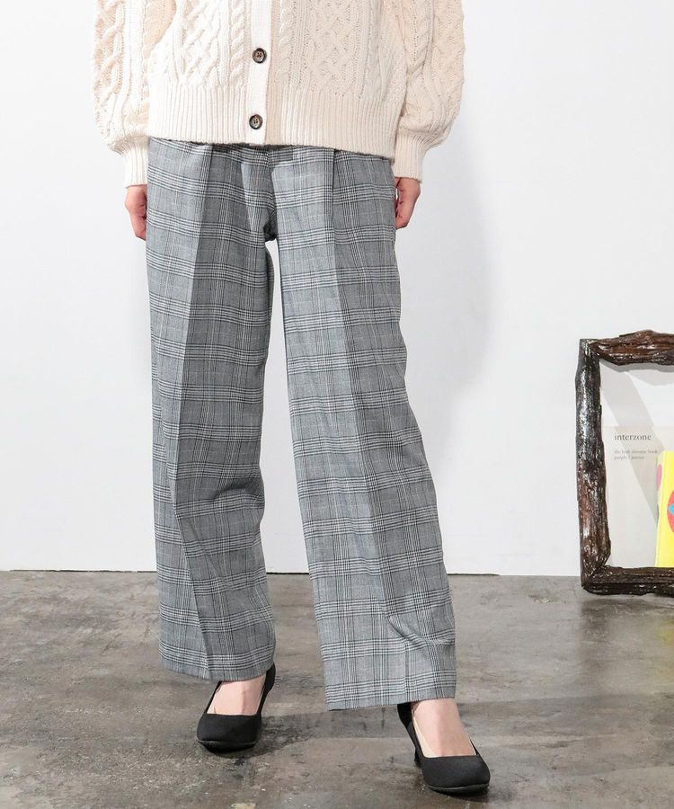 ハニーズ公式通販 チェックストレートパンツ ボトムス Honeys Online Shop レディースファッション通販