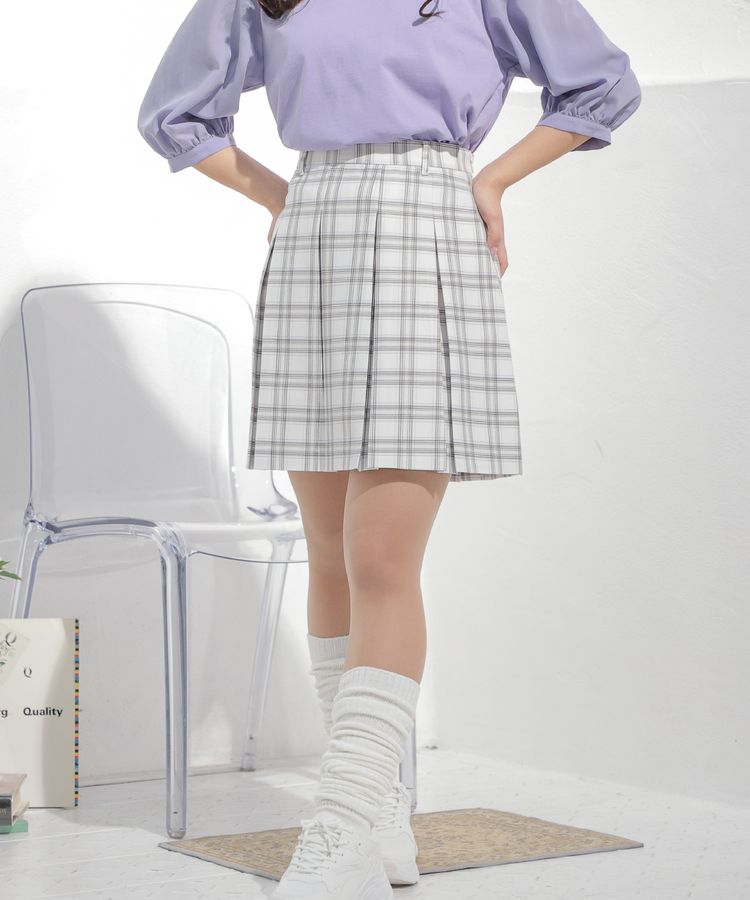 ハニーズ公式通販 ボックスプリーツスカート レディースファッション