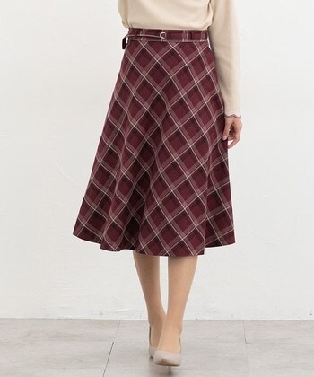 【Honeys公式 / ハニーズ】チェック柄フレアスカート レディース M アカチェック プチプラ 【Honeys公式 / ハニーズ】チェック柄フレアスカート レディース M アカチェック プチプラ