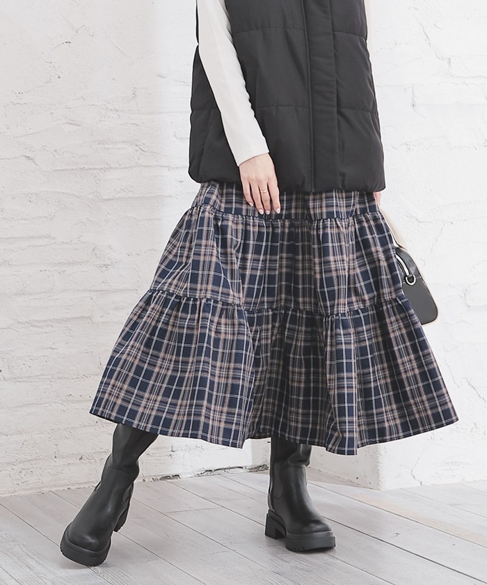 ロングティアードスカート: ボトムス｜ハニーズ公式通販