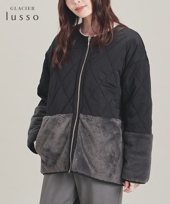 【Honeys公式 / ハニーズ】ファー切替ブルゾン レディース S ブラック プチプラ 【Honeys公式 / ハニーズ】ファー切替ブルゾン レディース S ブラック プチプラ