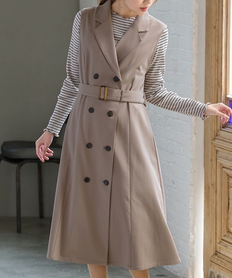 テーラードジレワンピース