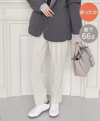 【Honeys公式 / ハニーズ】あったかテーパード(股下66cm) レディース L アイボリー プチプラ 【Honeys公式 / ハニーズ】あったかテーパード(股下66cm) レディース L アイボリー プチプラ