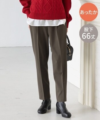 【Honeys公式 / ハニーズ】あったかテーパード(股下66cm) レディース M チャコール プチプラ 【Honeys公式 / ハニーズ】あったかテーパード(股下66cm) レディース M チャコール プチプラ