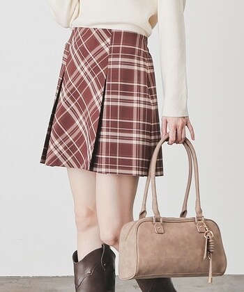 【Honeys公式 / ハニーズ】裏地パンツ付ミニスカート レディース M チャチェック プチプラ 【Honeys公式 / ハニーズ】裏地パンツ付ミニスカート レディース M チャチェック プチプラ