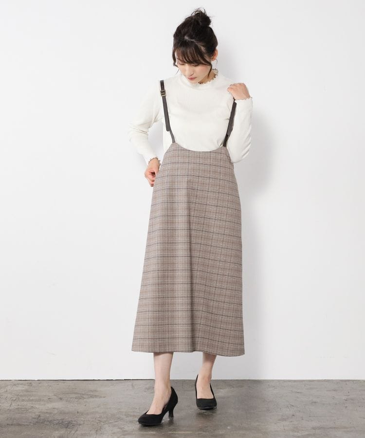 ハニーズ公式通販 サス付チェックスカート ボトムス Honeys Online Shop レディースファッション通販