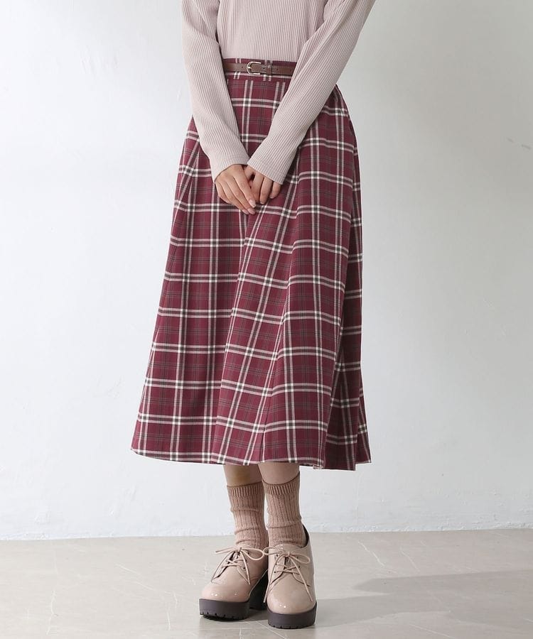ハニーズ公式通販 ベルト付フレアスカート ボトムス Honeys Online Shop レディースファッション通販