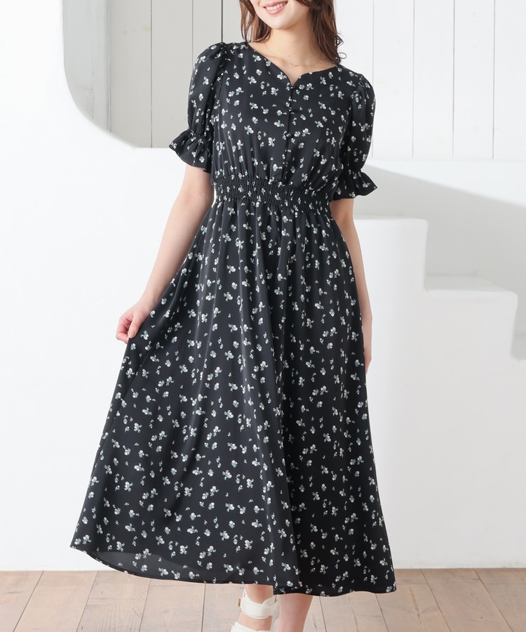 ハートネックワンピース