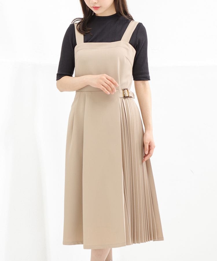 ハニーズ公式通販 プリーツ切替ジャンスカ ワンピース Honeys Online Shop レディースファッション通販