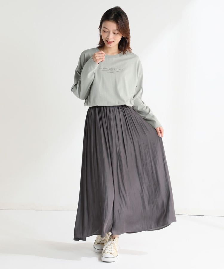 ハニーズ公式通販 ギャザーロングスカート ボトムス Honeys Online Shop レディースファッション通販