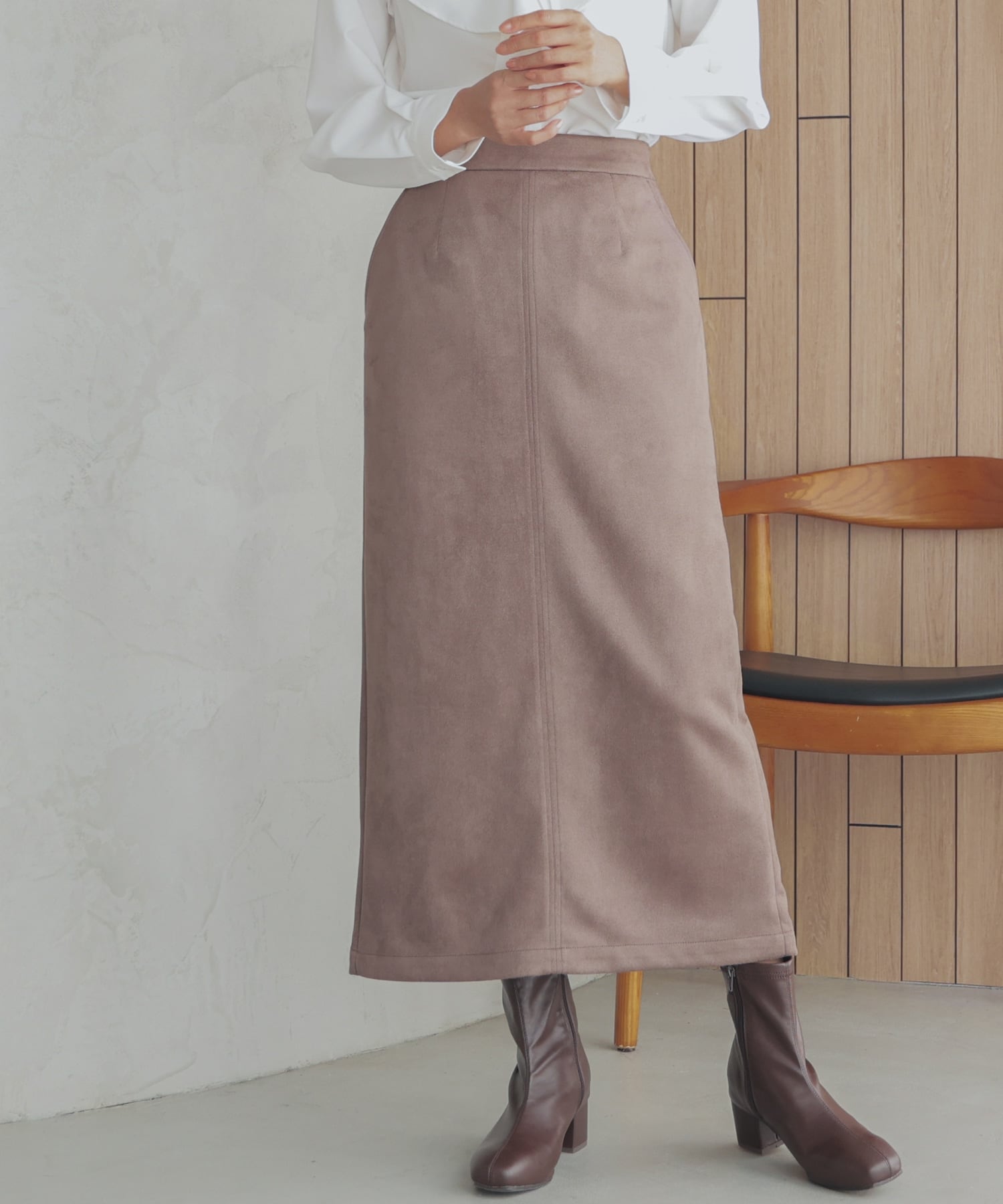 スエードナロースカート: ボトムス｜ハニーズ公式通販 