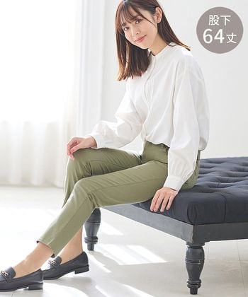 【Honeys公式 / ハニーズ】カラースキニー(股下64cm) レディース LL カーキ プチプラ