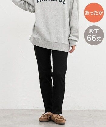 【Honeys公式 / ハニーズ】暖カラースキニー(股下66cm) レディース L ブラック プチプラ 【Honeys公式 / ハニーズ】暖カラースキニー(股下66cm) レディース L ブラック プチプラ