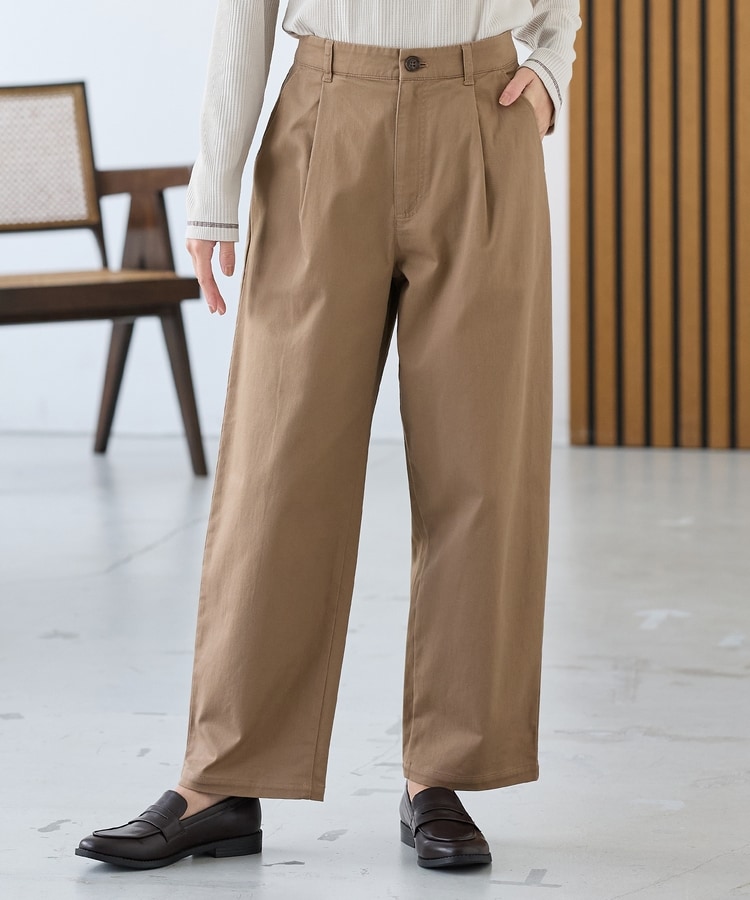 ゆったりチノパンツ(股下63cm)