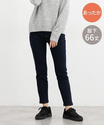 【Honeys公式 / ハニーズ】暖デニムスキニー(股下66cm) レディース S ワンウォッシュ プチプラ 【Honeys公式 / ハニーズ】暖デニムスキニー(股下66cm) レディース S ワンウォッシュ プチプラ