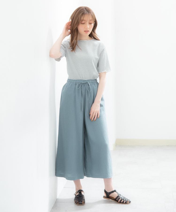 ハニーズ公式通販 麻混ガウチョパンツ ボトムス Honeys Online Shop レディースファッション通販 ハニーズ公式通販 麻混ガウチョパンツ ボトムス Honeys Online Shop レディースファッション通販