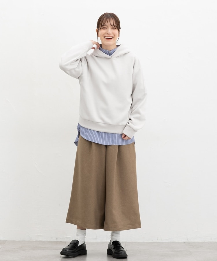 【新品未使用】FOXEY　ガウチョパンツ　カシミヤ100％　ボトムス　白　M miniministore ワイドパンツ レディース ガウチョパンツ