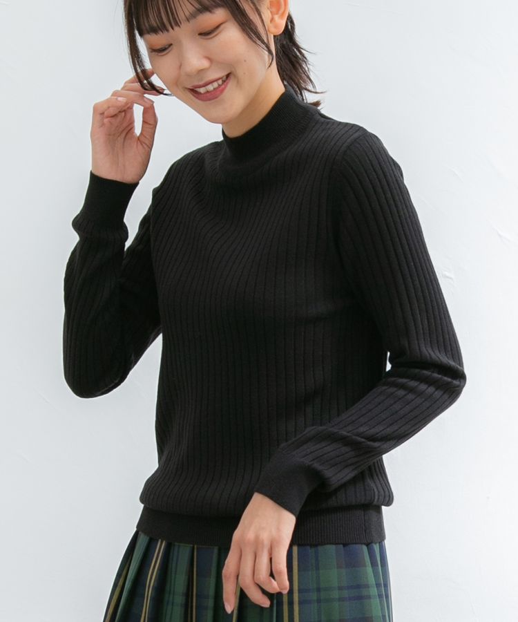 ハニーズ公式通販】あったかリブ編ハイネック: トップス－Honeys Online Shop－レディースファッション通販